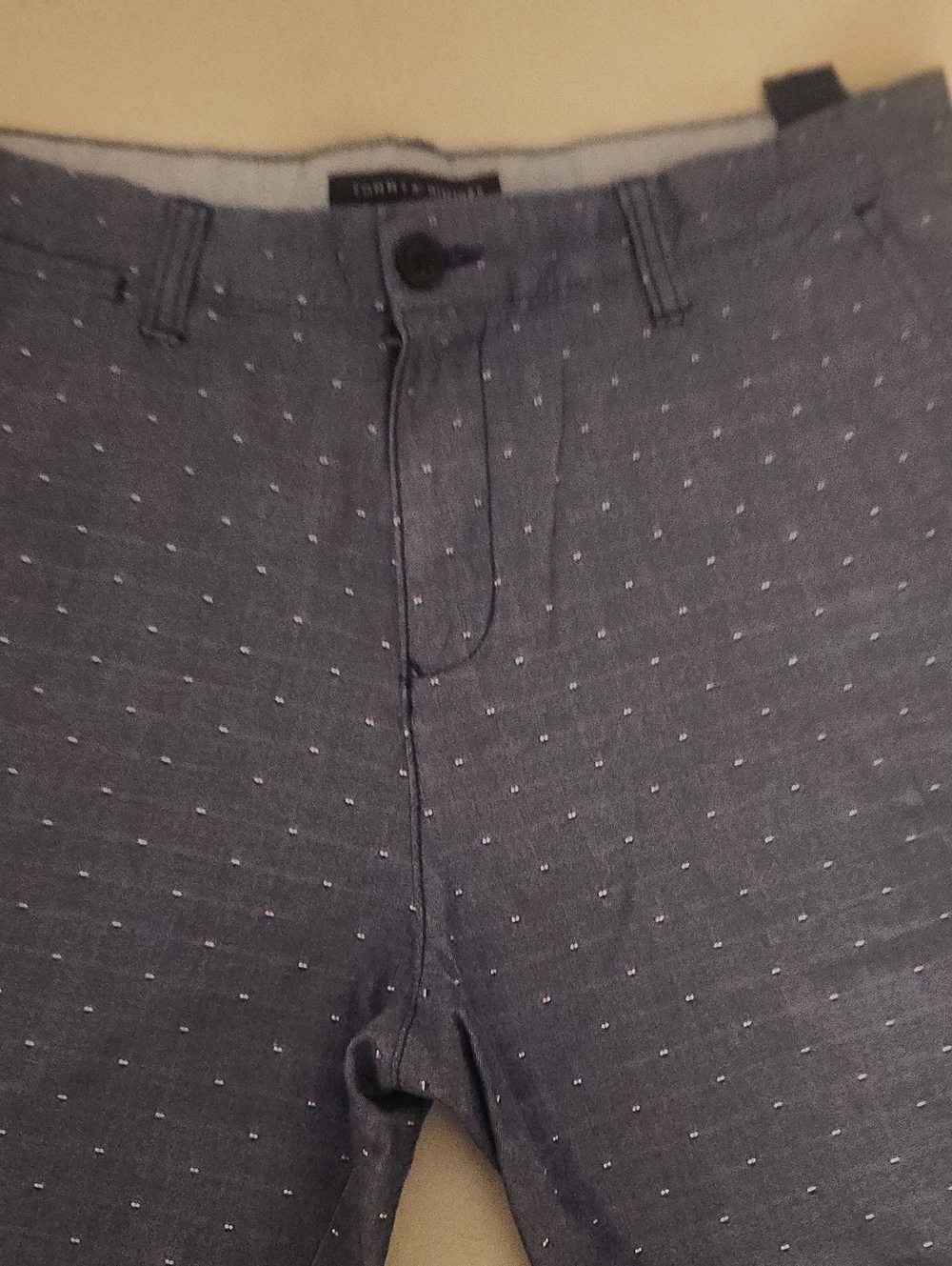 Calvin Klein Blue Microdot Flat Front Shorts